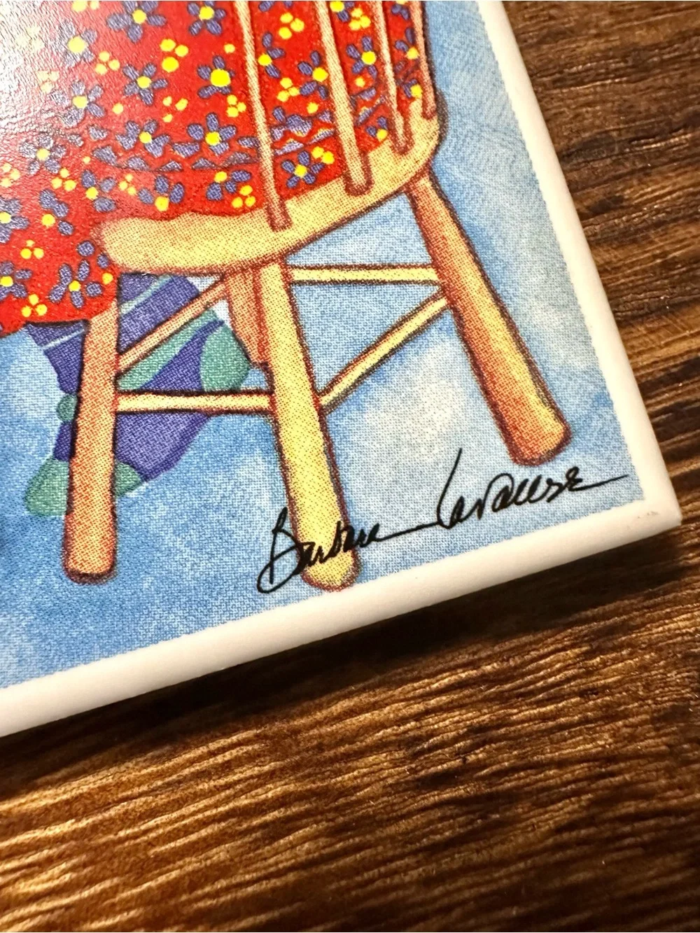 “Coffee Klatch” Alaskan Life Artwork Trivet by Barbara Lavallee